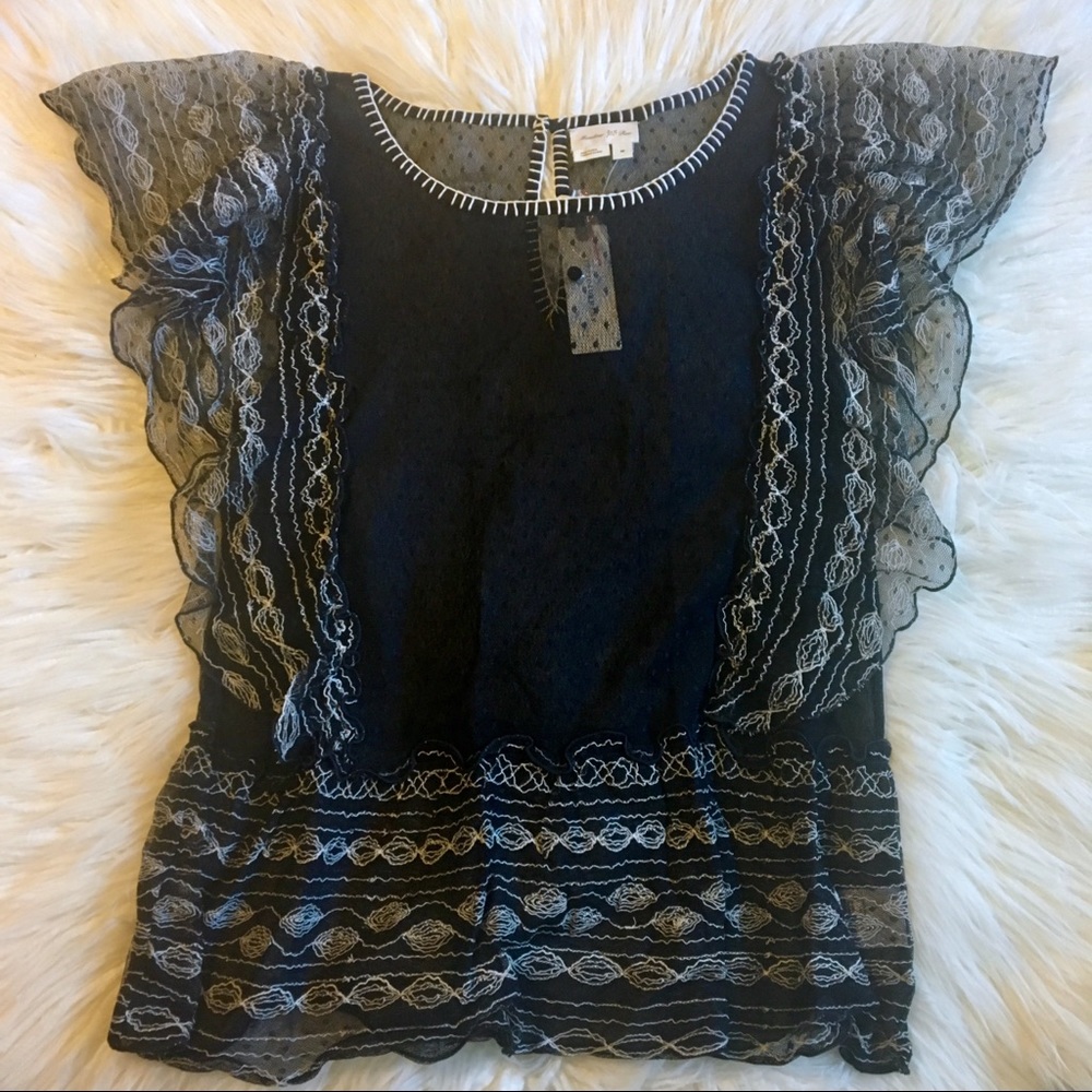 🆕 Anthropologie Ruffled Top